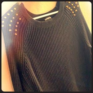 Black and Gold studded sweater ✨
